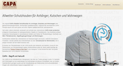 Desktop Screenshot of capa-schutzhaube.de